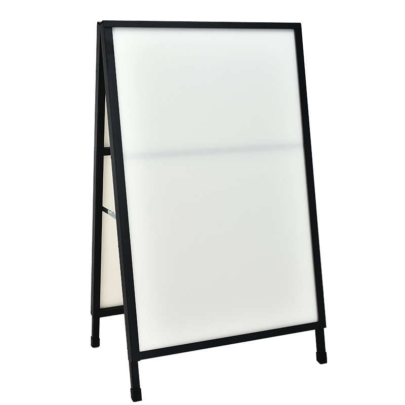 批发铁质海报架展示架KT板广告牌手提式折叠双面展板广告架立牌展