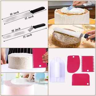 60件工al025套蛋糕转台套装 带编号裱花嘴翻笔糖雕刻蛋糕纸烘焙4具