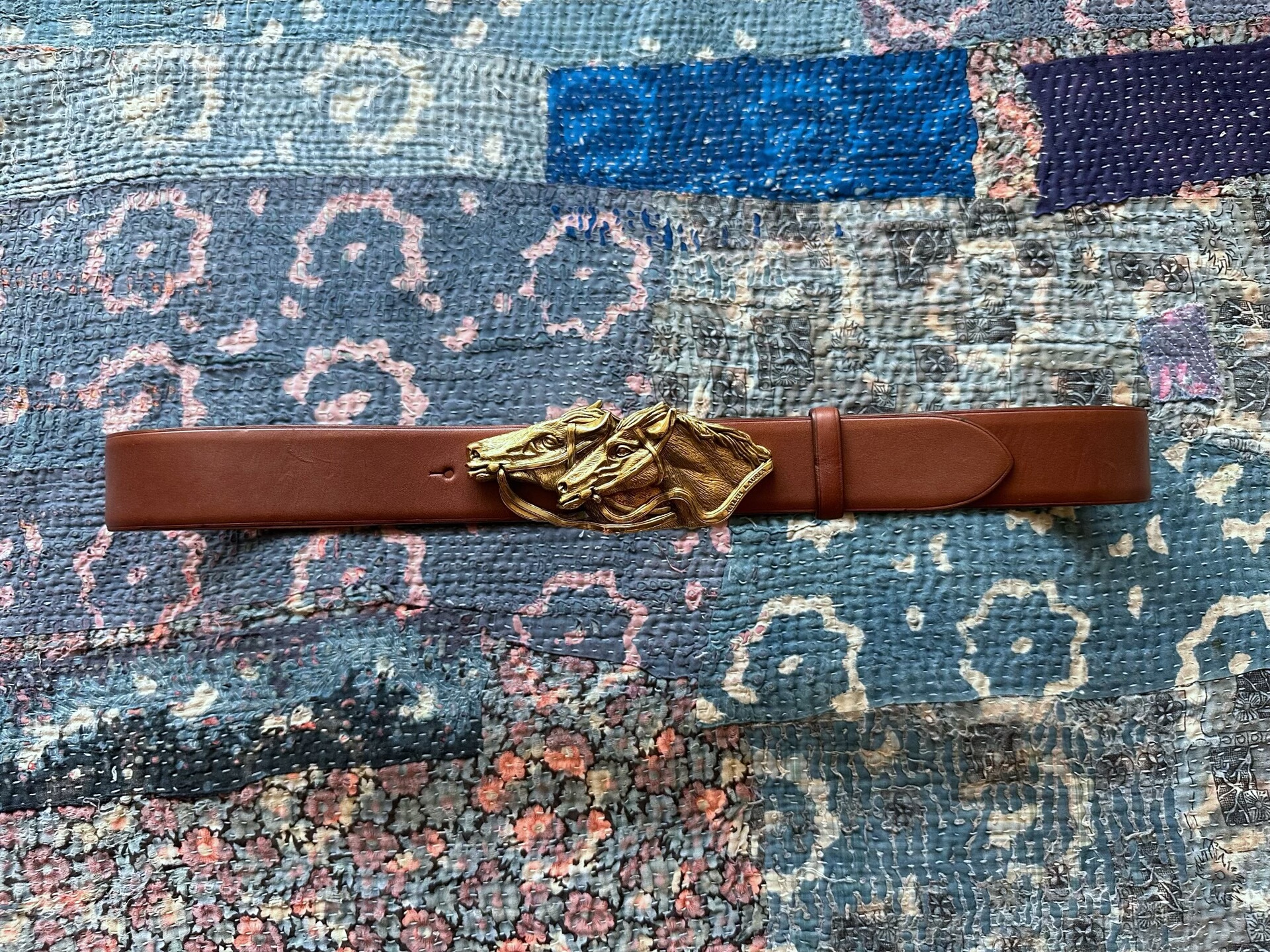 Ralph Lauren RRL Horse Head Leather Belt
