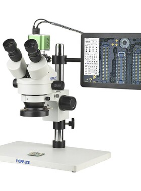 3.5X-180X三目立体电子显微镜 4K高清相机 13.3寸高清显示器