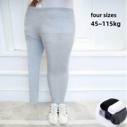 Fat Women Plus Size Elastic Tights Leggings 大码修身女打底裤