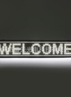 发光灯牌P10白色显示屏广告招牌LED室内显示屏大屏