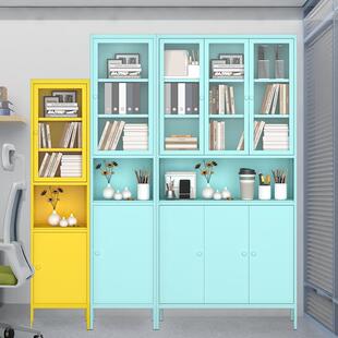 办公室文件柜铁皮资料书铁艺用阳台客厅卧家室夹柜缝收储纳EX-6物