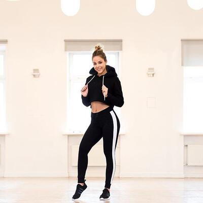 Side striped sports pants, school uniform pants, fitness