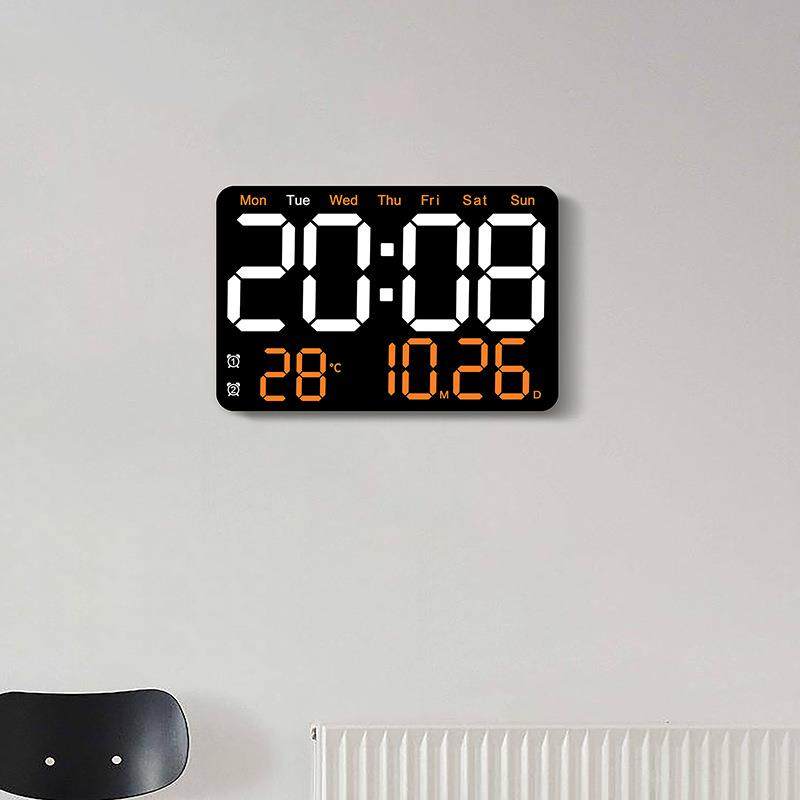 新款LED闹钟电子挂钟简约大屏幕客厅座挂两用电子多功能6652静音,农用物资,其他肥料,淘宝优惠券,粉丝福利购,淘宝优惠卷