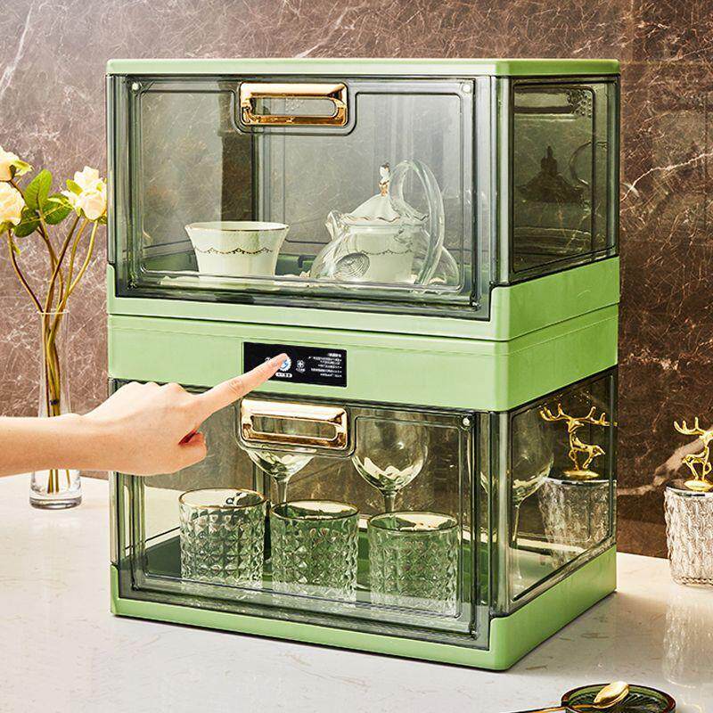 茶具消毒柜小型杯架防尘除湿紫外线强力消毒杯子置物架家用水杯收