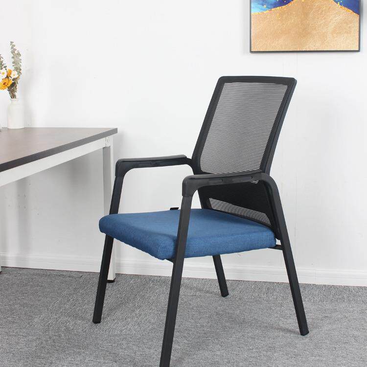简约办公室电脑椅现代会议室洽谈椅可叠落礼堂椅学生宿舍休闲椅子
