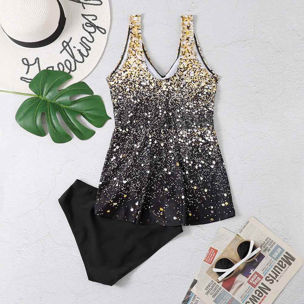Starry sky tassel two-piece swimsuit bikini