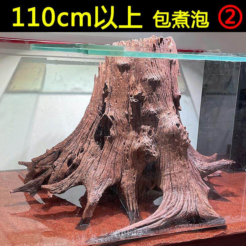 沉木一物一拍拱桥大号树桩枝条躲避飘枝南美缸鱼缸造景摆件紫柚木
