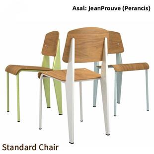 简约覆古中古餐椅覆古标准椅北欧设计师Standard chair学生课桌椅