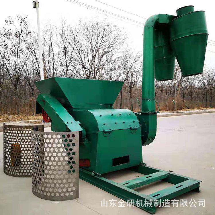 大型花生秧稻草破碎机电机带动的饲料打面子机玉米芯麸皮粉碎机