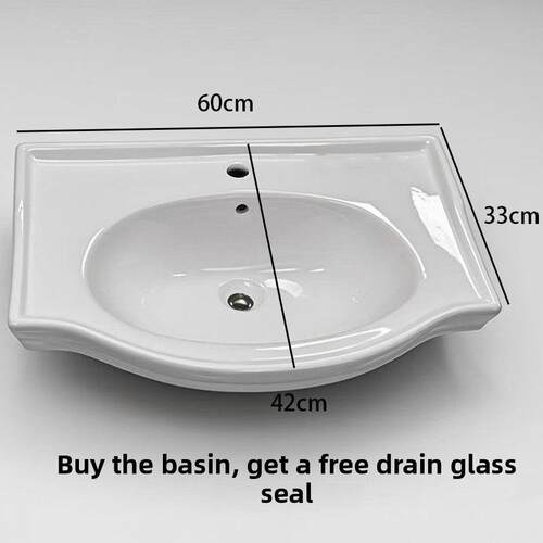 浴室柜盆陶瓷一体家用洗脸洗手盆台上盆卫生间台面盆单盆更换老式