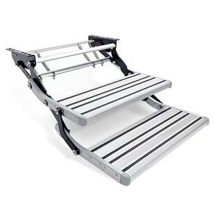 房车改装 房车脚踏板双层手动折叠踏步迎宾踏板房车配件大全