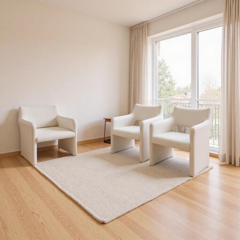 轻奢售楼商务会客洽谈桌椅组合酒店单人沙发休闲沙发椅待区组合