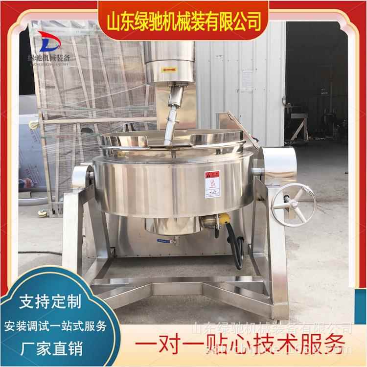 绿驰不粘锅炒菜锅 天然气加热半自动行星搅拌炒锅 XO酱料炒制设备
