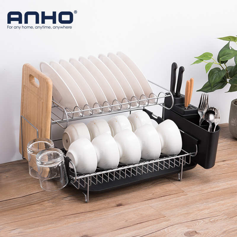 现代简约厨房沥水碗碟架家用晾碗架刀架砧板架碗碟置物收纳架