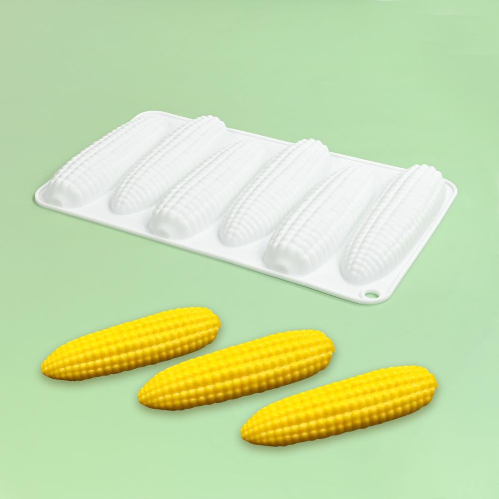 6连玉米模具仿真立体玉米慕斯蛋糕DIY烘焙硅胶模具冰块冰激凌模具