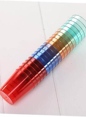 80pcs Disposable 25ml Glasses Cups Plastic Cup Coloured Shot