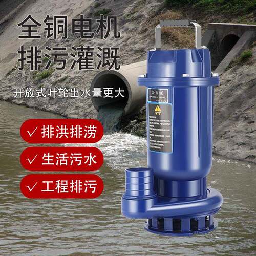 晨蛙 污水泵220V家用小型抽水泵高扬程化粪池抽水抽粪排污泵380V