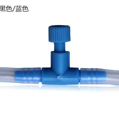 鱼缸增氧泵水族冲氧泵鱼缸氧气泵氧气管三通接头空气调节阀门开关