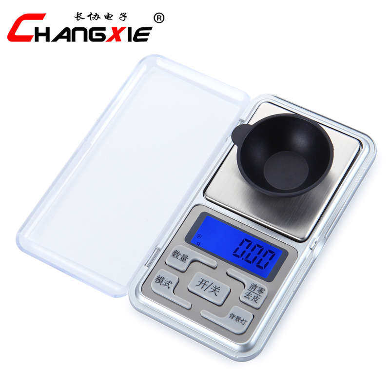 充电珠宝秤0.1g衡器便携天平迷你电子秤0.01g精准口袋 秤手掌克称