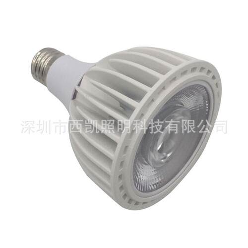 厂家调光led par30 COB 25W 110V 230V 白色 黑色 轨道灯射灯灯泡