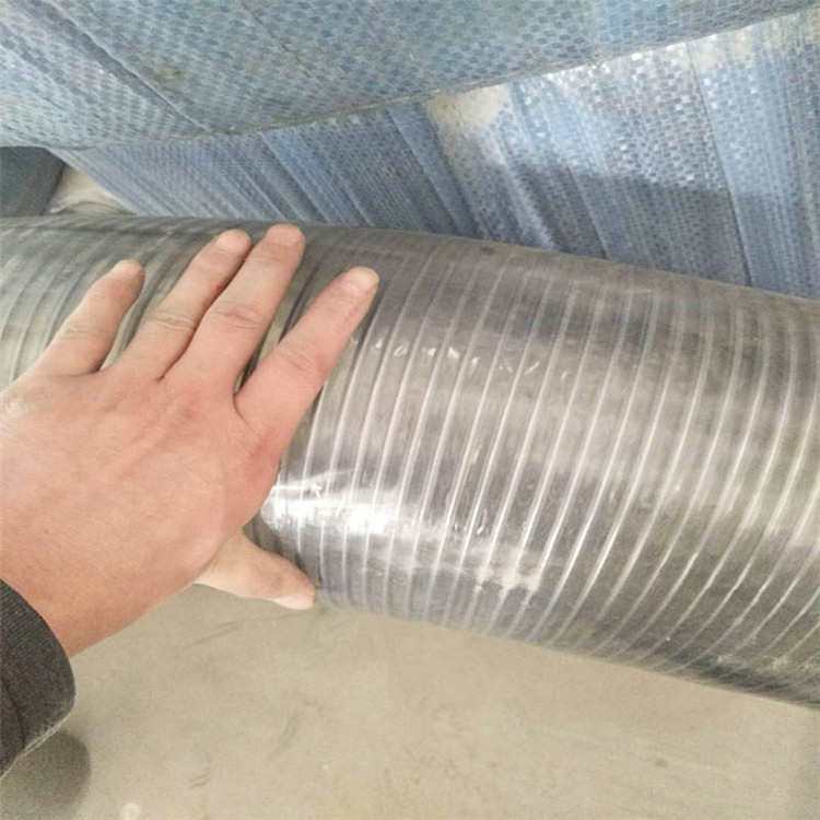 PVC螺旋钢丝管透明软管pvc钢丝增强弹簧管 加厚耐寒dn32 90mm
