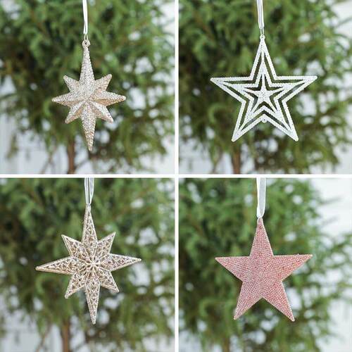 Star Christmas Wreath - Door Hanging Decor for Home & Shop