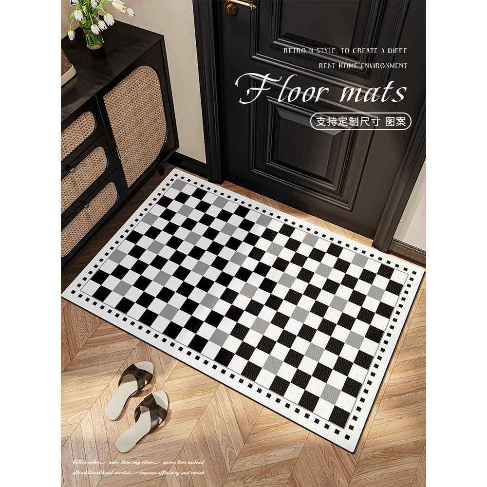 入户门地垫家用进门门口脚垫硅藻泥可擦免洗pvc防滑加厚耐脏门垫