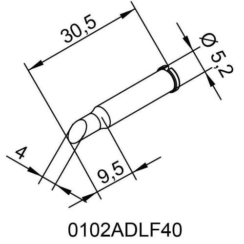 德国埃莎ERAA01020102ADLFDLF40烙铁头0102SADLF4.0电烙铁
