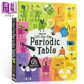  元素周期表STEM翻翻书 Lift the Flap Periodic Table 化学知识 儿童绘本纸板书 英文原版进口 Usborne 7-12岁中商原版