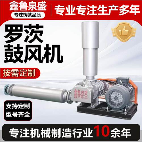 三叶罗茨鼓风机污水处理曝气增氧机增压负压气力输送罗茨风机