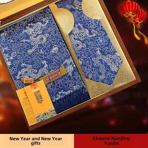 南京云锦围巾、领带中国民间工艺品，送给外国人的海外特别礼品