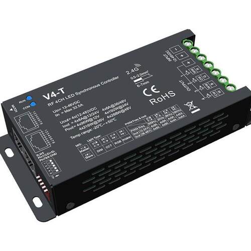 12-48VDC 4路*8A RF 同步控制器 V4-T