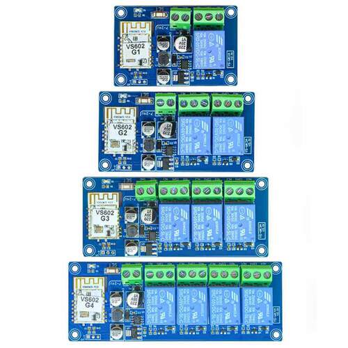 wifi远程遥控开关蓝牙双模手机APP无线7-24V继电器模块WK4A