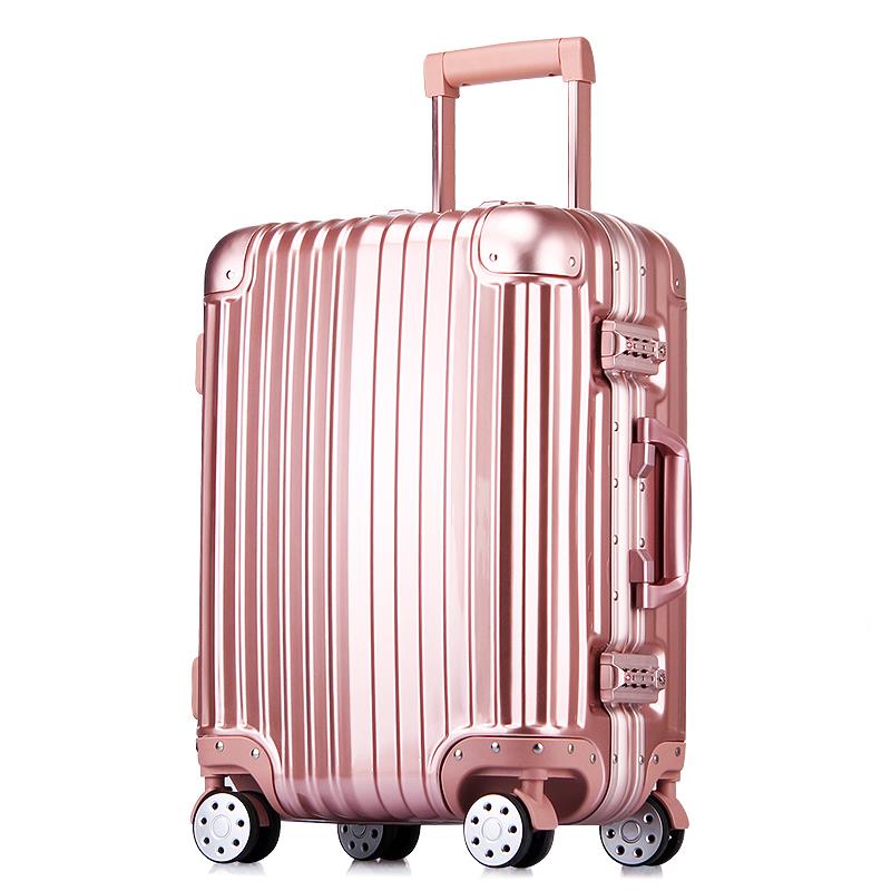 高档宋人大旅红色结铝框拉杆箱行箱万向轮女行李婚箱硬男密码箱箱