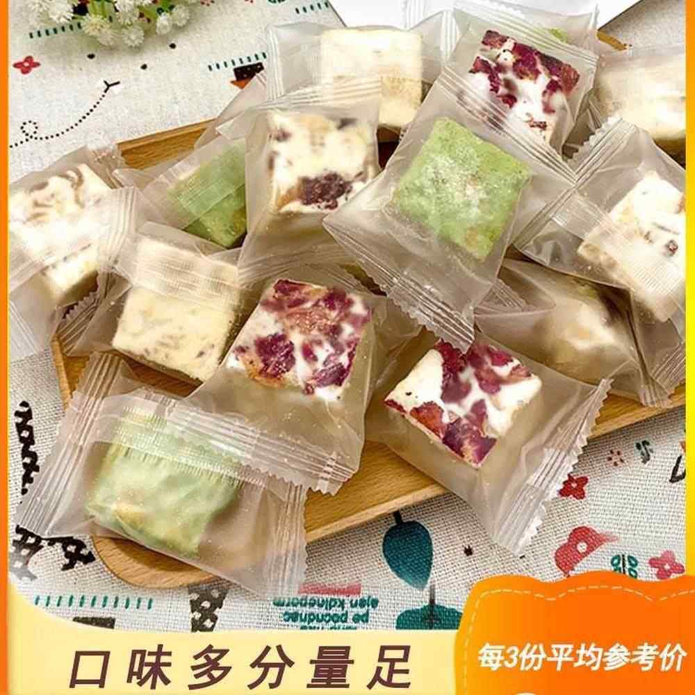 雪花酥蔓越莓抹茶奶芙网红手工牛轧糖饼干整箱零食杭州特产