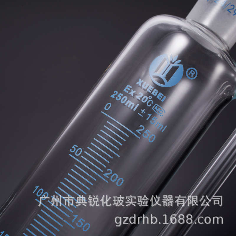 具四氟活塞恒压式筒形分液漏斗 F4恒压漏斗 四氟节门恒压漏斗批发