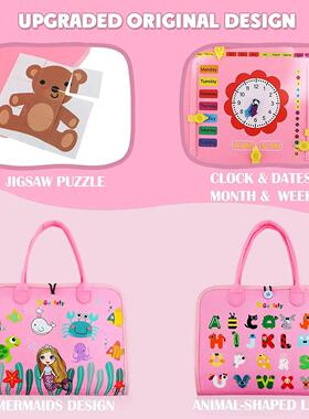 Montessori Toddler Busy Board,Autism Sensory Toys，Education