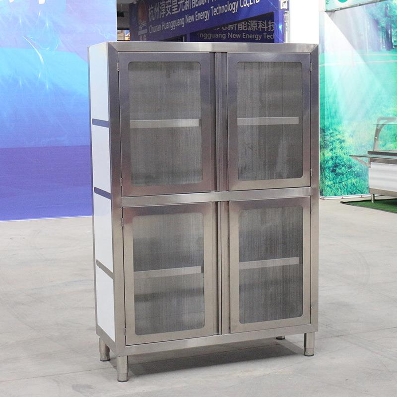 四门纱网碗柜不锈钢四开门食堂酒店食品碗柜价格优惠厂家