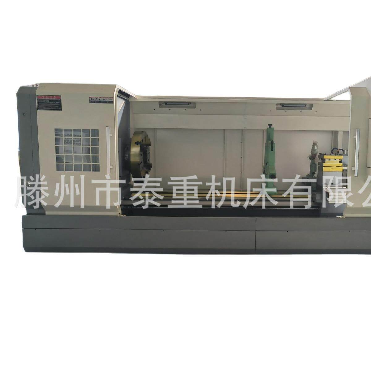 QK1322重型数控管子螺纹车床高精度大孔径气动卡盘加工金属切削