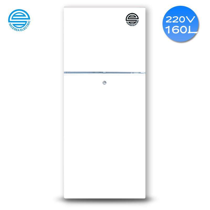 供应220V船用电冰箱160L双门冷藏冷冰直冷定频冰箱轮船电器现货特