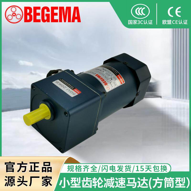 定速刹车现货齿轮减速机300W定速交流220V微型马达6I300GU-CF齿