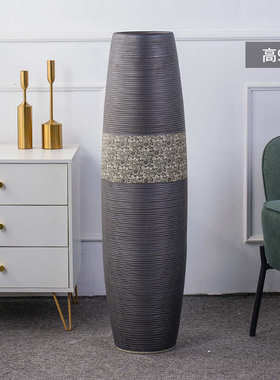 花瓶摆件电视柜陶瓷景德镇干花3家居h创意花插玄关现代插花絎客厅