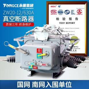 ZW20 630A高压智能真空断路器看门狗带隔离10KV户外柱上开关 12F