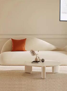 意式轻奢客厅布艺沙发贵妃躺椅北欧现代懒人沙发创意设计太妃椅子