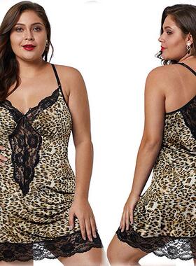 Erotic Lingerie Sexy Plus Size Women's Sling Lace Nightd