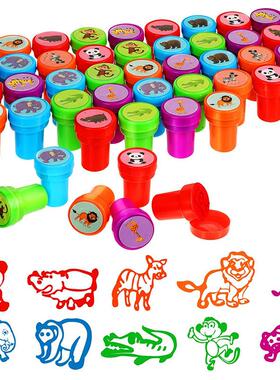 10pcs Assorted Stamps for Kids Self-ink Stamps Children Toy