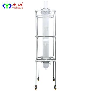 玻璃列管冷凝器高效节能换热器工业制冷多管程设计耐酸碱腐蚀厂家