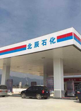 宁德加油站罩棚吊顶铝扣板 罩棚条形扣板福建加油站条扣板